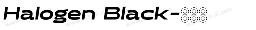 Halogen Black字体转换